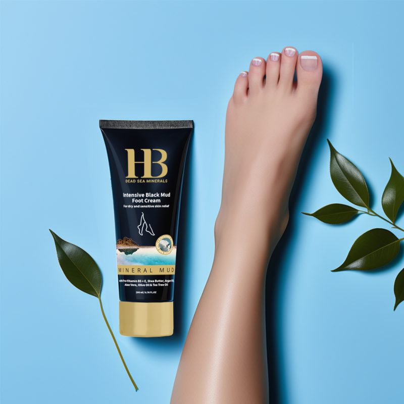 Intensieve zwarte modder voet crème 200ml