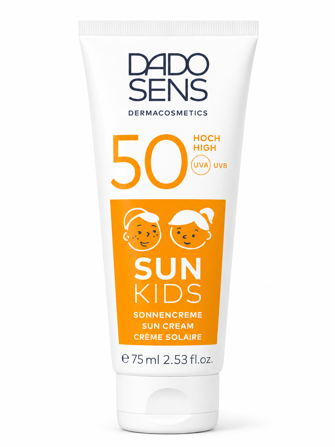Dado Sens Zonnebrand Kids SPF 50 – Hoge bescherming zonnebrandcrème voor kinderen