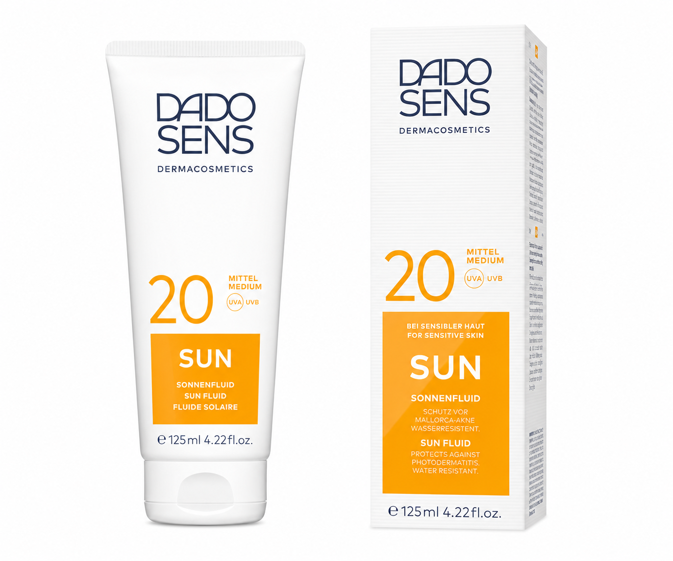 Zonnebrand voor Hem en Haar - natuurlijke igrediënten - SUN Fluid SPF 20