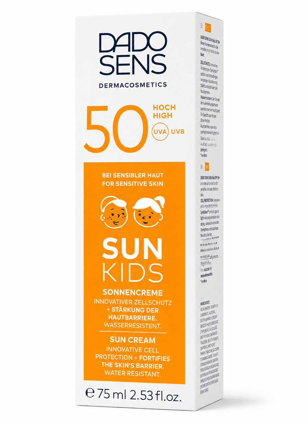 Dado Sens Zonnebrand Kids SPF 50 – Tube detail