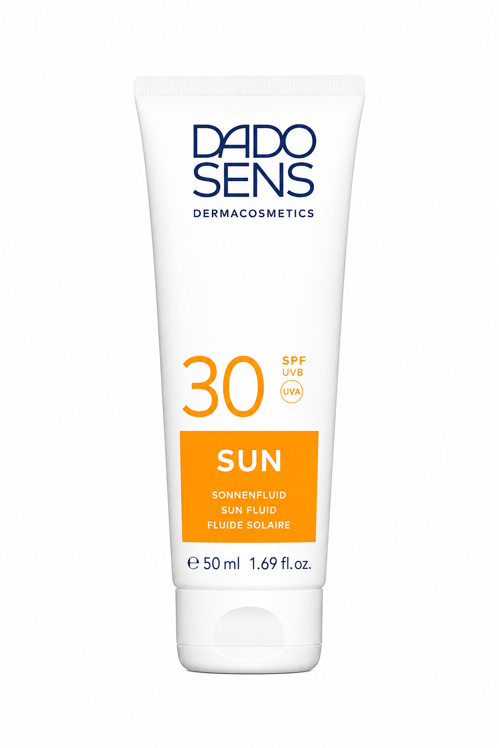 Dado Sens Zonnebrand Fluid SPF 30 – Tube detail