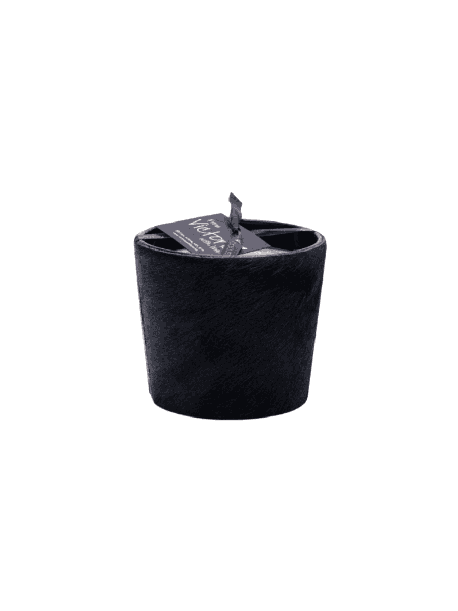 Hairy Zwart Geurkaars – Victoria With Love 9cm klein