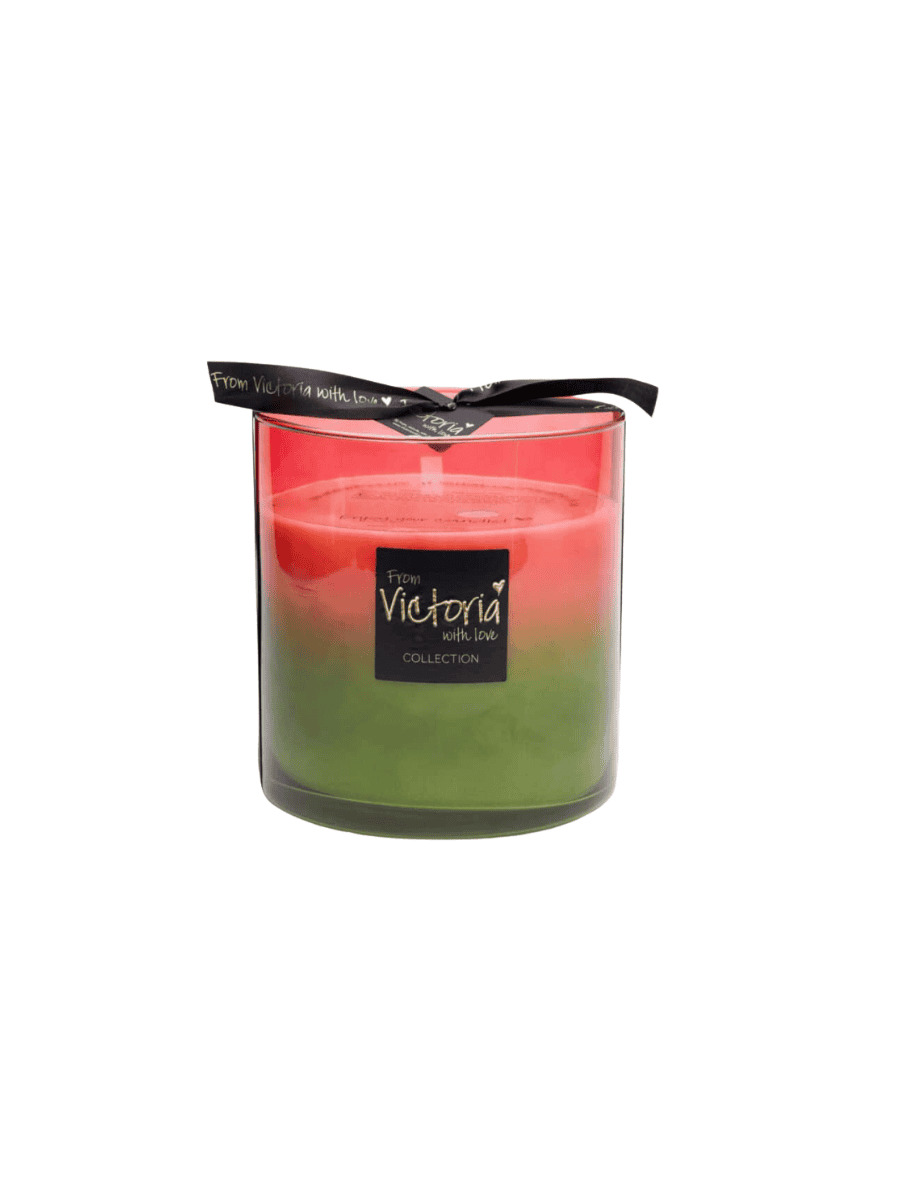 Fade Rood Geurkaars – Victoria With Love 19cm groot