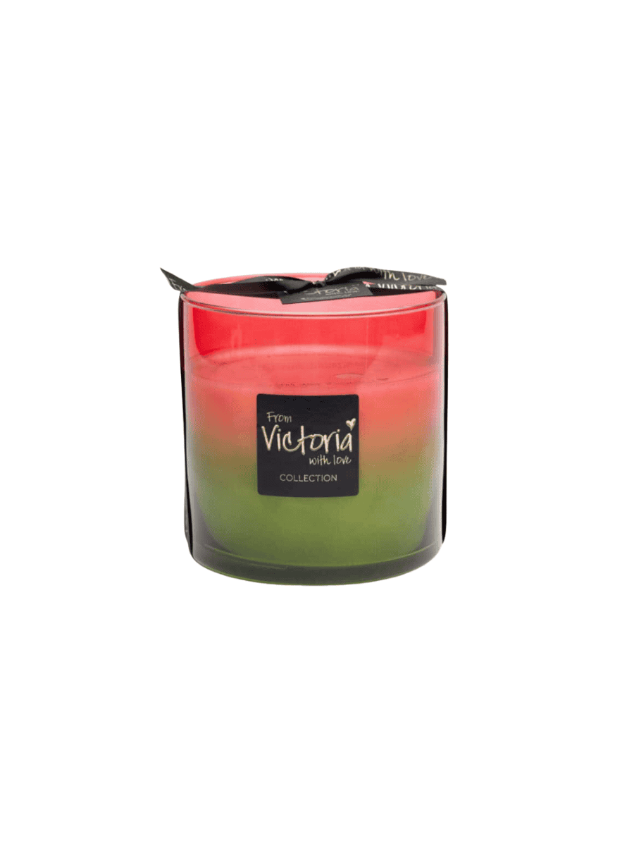 Fade Rood Geurkaars – Victoria With Love 13cm gemiddeld