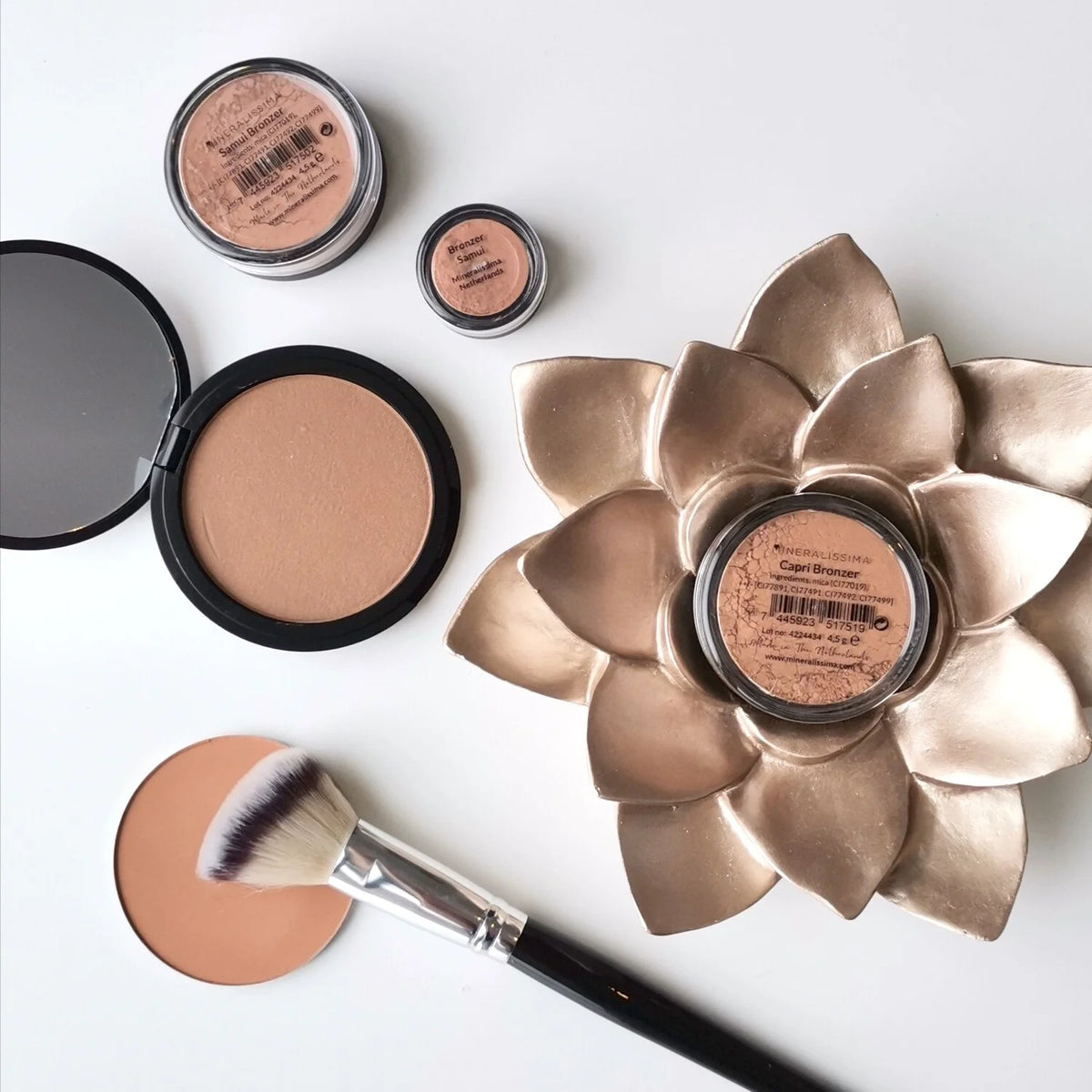 Minerale bronzers en make-up van Mineralissima