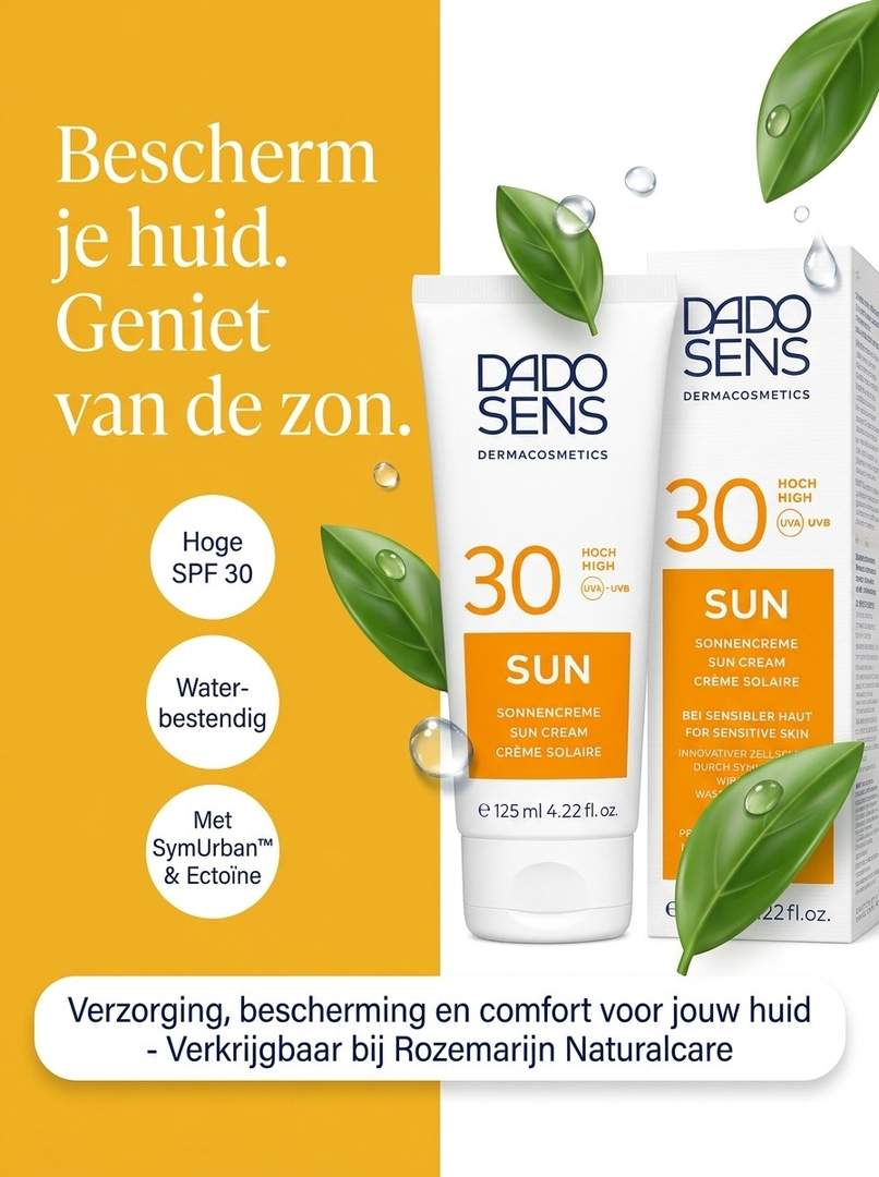 Zonnebrand voor hem en haar – Dado Sens SPF 30 – Natuurlijke ingrediënten