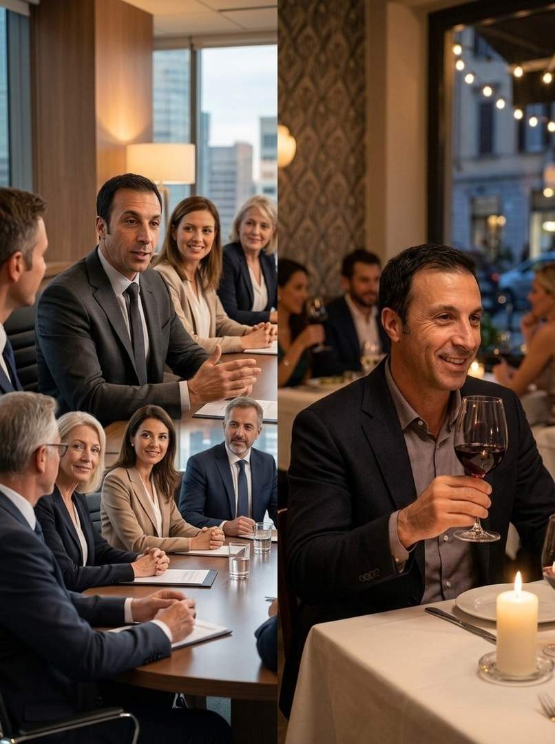 Joris zelfverzekerd op werk en avondrestaurant na gebruik van Dorian parfum – Joris 44 jaar