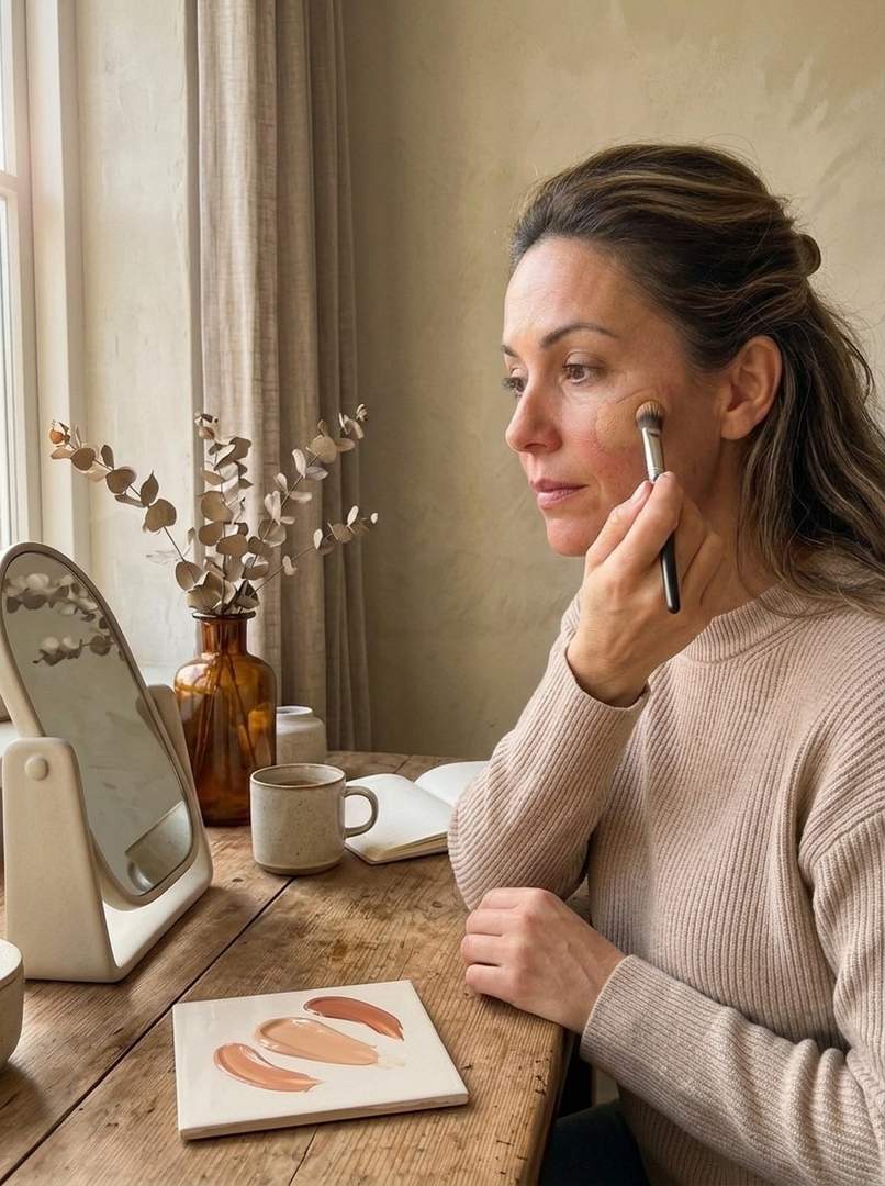 Dado Sens Hypersensitive Make-Up Almond – lifestyle sfeerfoto