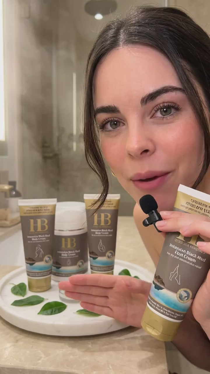 Load video: Intensieve Zwarte Modder bodycrème 200ml
